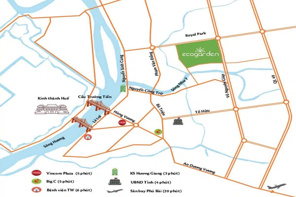 Eco Garden Huế Map